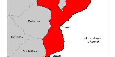 Карта Мазамбіка малярыі