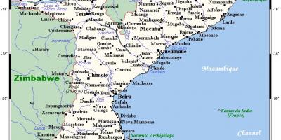 Карта горада Мазамбіка 